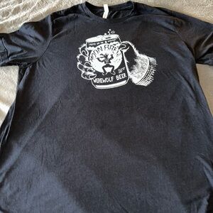 Black Werewolf Beer Graphic T-Shirt